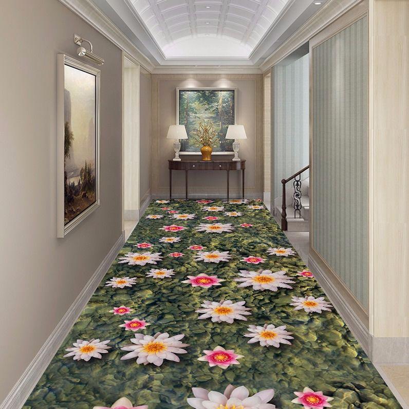 Long Corridor Carpet Floral Stair Carpet Entrance/Hallway Hotel Aisle Rug Living Room Bedroom Rugs