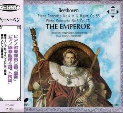 CD BOSTON SYMPHONY ORCHESTRA CONDUCTED - Piano Concerto Emperor and Others  CCD1020 Japan ObiClassical Used
