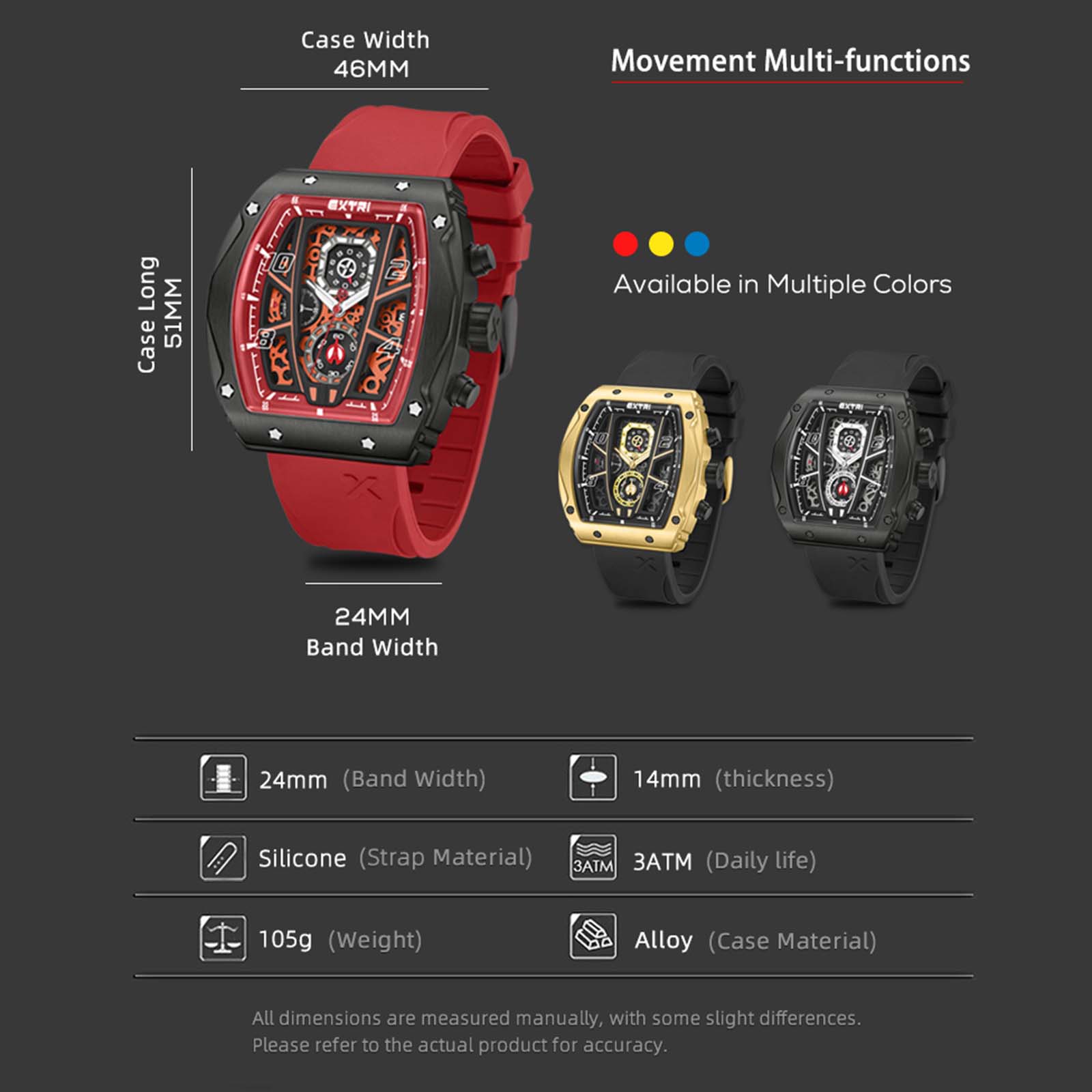 Мужские спортивные часы кварцевые часы мужские часы календарь часы для мужчин часы — фото 11