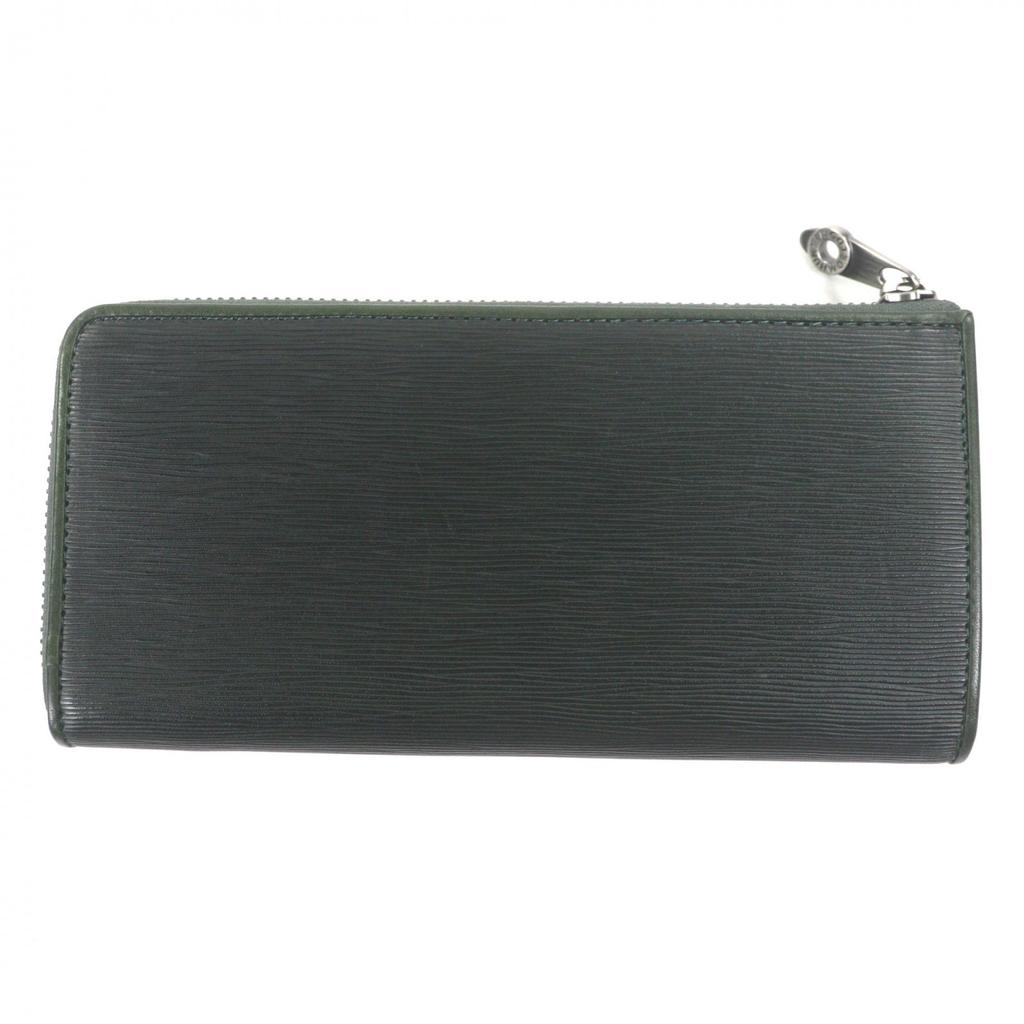 Excellent HUNTING WORLD Purse Stream Onbra L-Zip LongWallet Green Leather 270STO Used