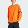 Adidas Originals Neuclassics Three Stripe Decorative Crew Neck Pullover Long Sleeve T-Shirt Men Tops Orange IM2098