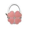 Fourleaf  External Bag Hook, Foldable Portable Hook Solid Color Leather Table Side Bag Hook Handbag Bag Hook