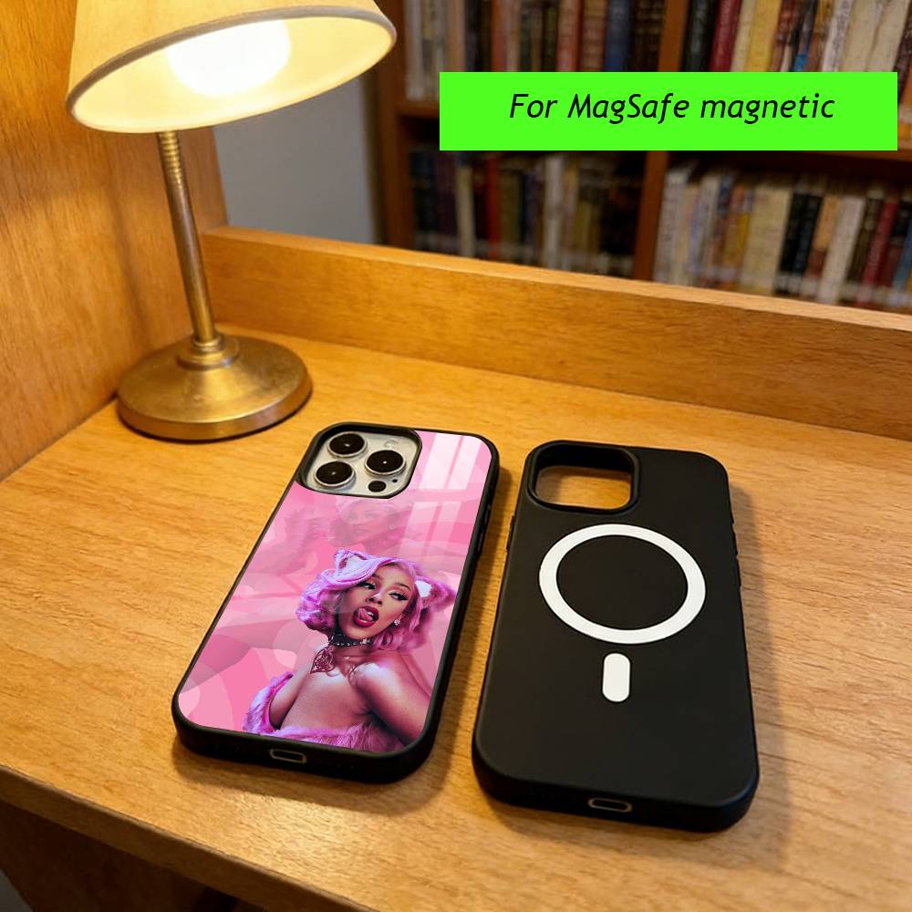 D-DOJA Cat Phone Case For iPhone17,16,15,14,13,12,11 Plus,Pro Magnetic with Magsafe Wireless Charging