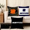 U-Undefeated Trend Cushion Cover Soft Plush Fabric Double-Sided Printed Sofa Cushion Cover For All Seasons Home Decor Gift