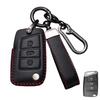 Étui en cuir pour clé de voiture à distance, porte-clés, housse pour VW Volkswagen Passat CC Golf Santana Bora Polo LAVIDA Tayron Tharu Tiguan