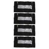 4PCS Under Bed Storage Box 90L Non Woven Foldable Underbed Storage Containers with Clear PVC Window for Clothes