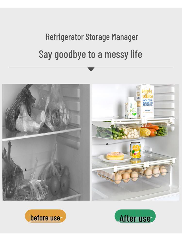 Household Plastic Egg and Food Storage Drawer