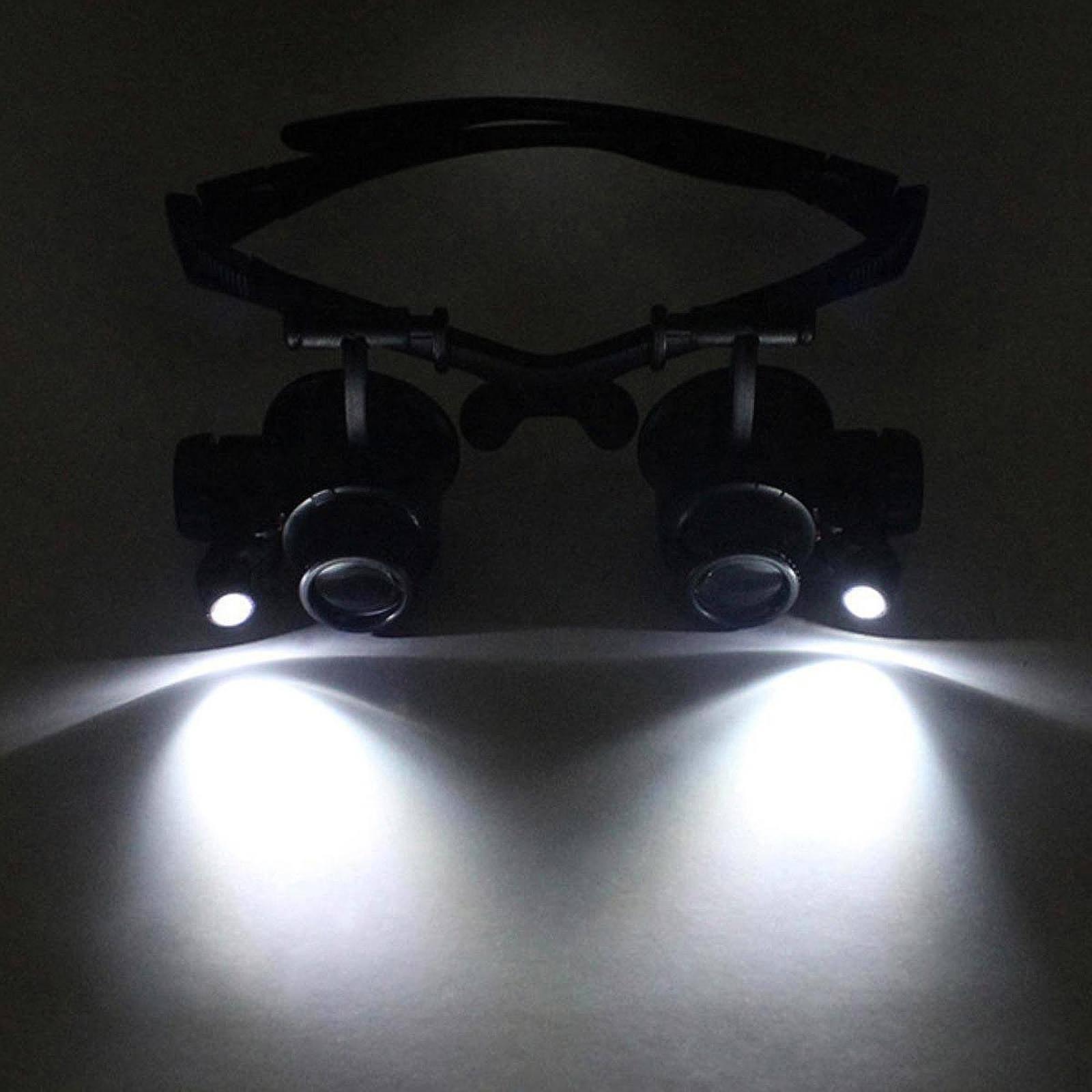 

Magnifying Glass Jewelry Loupe Compact Easy to Use Practical Watch Repair Magnifier with Light for