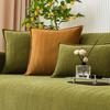 1PC Suede Ribbed Sofa Cover - Machine Washable Soft Elastic Fabric Jacquard Texture | Easy Care Materials