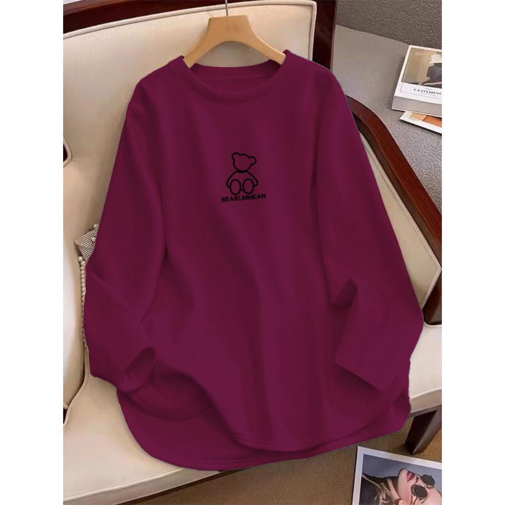 Korean Retro Long-Sleeve Women's White Velvet Top - 2025 Autumn Collection