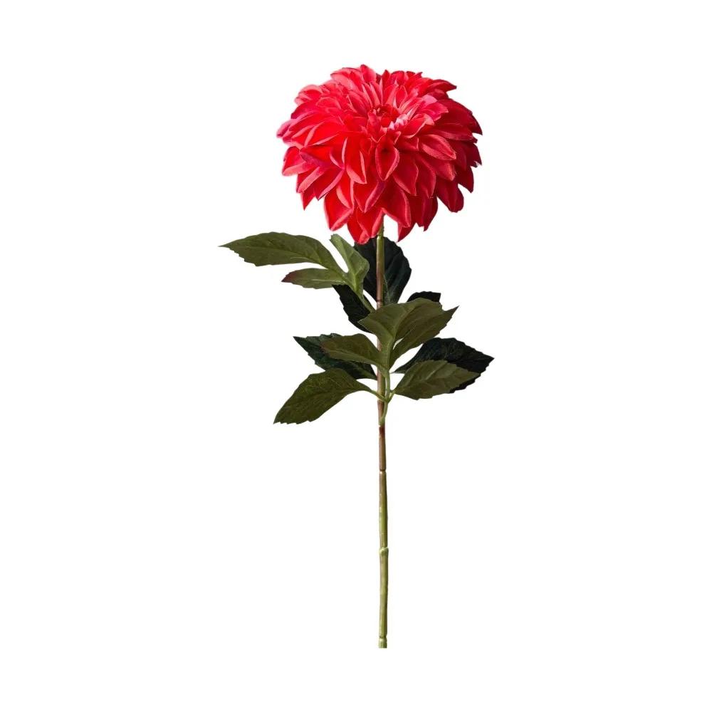 Realistische Große Blume Künstliche Chrysantheme Langer Ast 3D Gedruckte Dahlie Real Touch Künstliche Falsche Blume Hochzeitsdeko