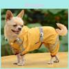Dog Raincoat For Small Dogs With Waterproof Material And Reflective Features For Outdoor Use