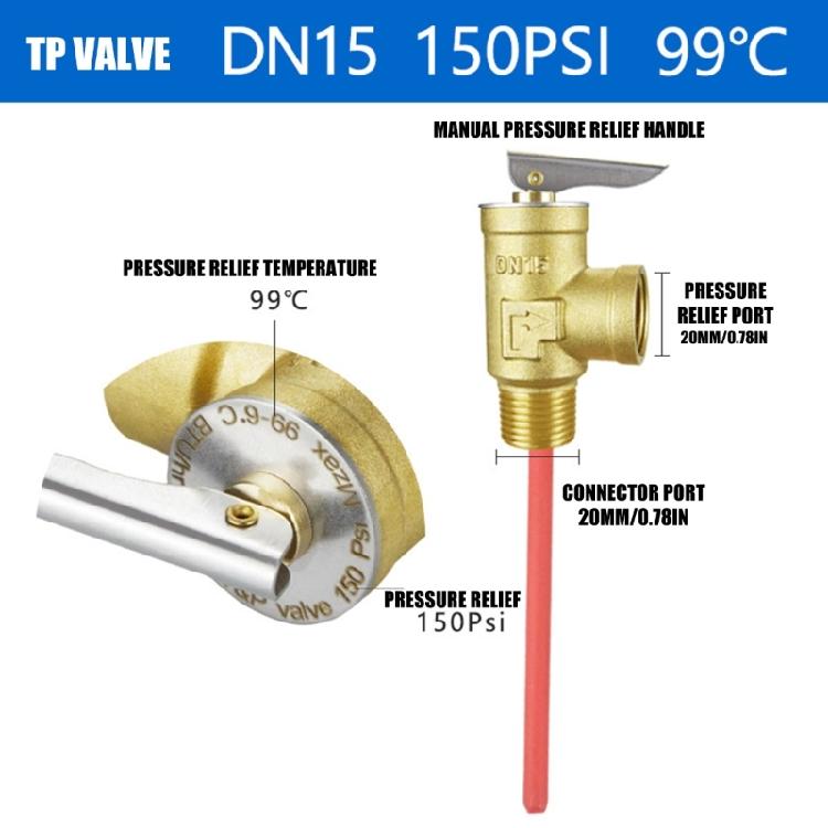 Heavy Type Brasses Pressures Relief Valves for Hot Water Systems Auto Relief Valves Pressure Reducing Regulator