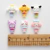 10 Pcs New Mini Kawaii Cartoon Mermaid Animal Kitten Series Resin Scrapbook Diy Jewelry Children Gift Hairpin Accessories A26