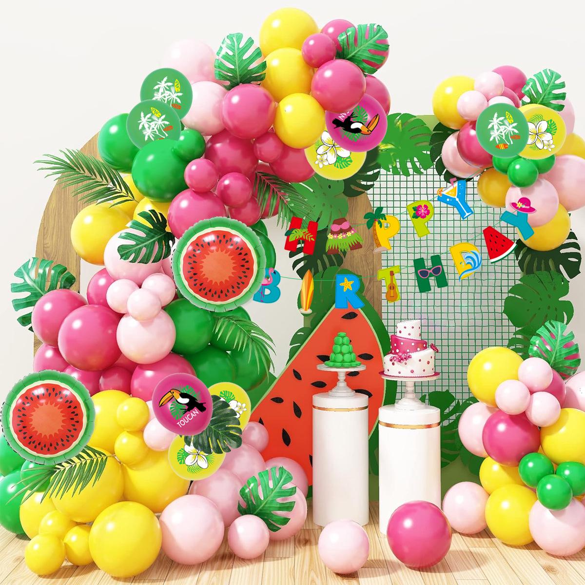 

Гавайские зеленые латексные шары 10 дюймов для вечеринки на открытом воздухе