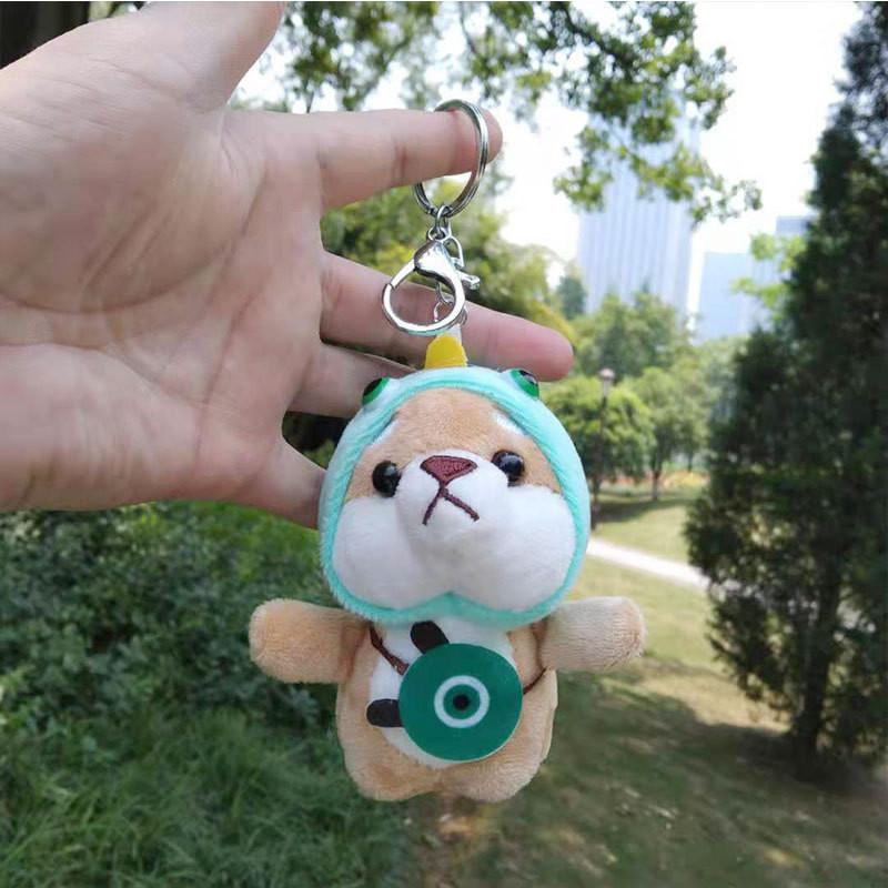 Adorable Akita Plush Dog Keychain Cartoon Shiba Inu Doll Soft Toy For Bags And Gifts