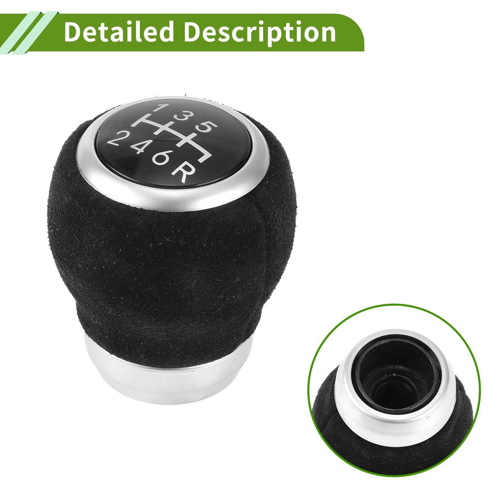 HOPESPANNER Manual Gear Shift Knob for Subaru Impreza STI Plastic Synthetic Leather 6-Speed 2009-2018 (1pc) -