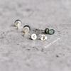Genuine Green Moss Agate Suds, Round Moss Agate Studs, Moss Agate Studs for Women, Sterling Silver Studs , Gift for Her , Gift for Mom