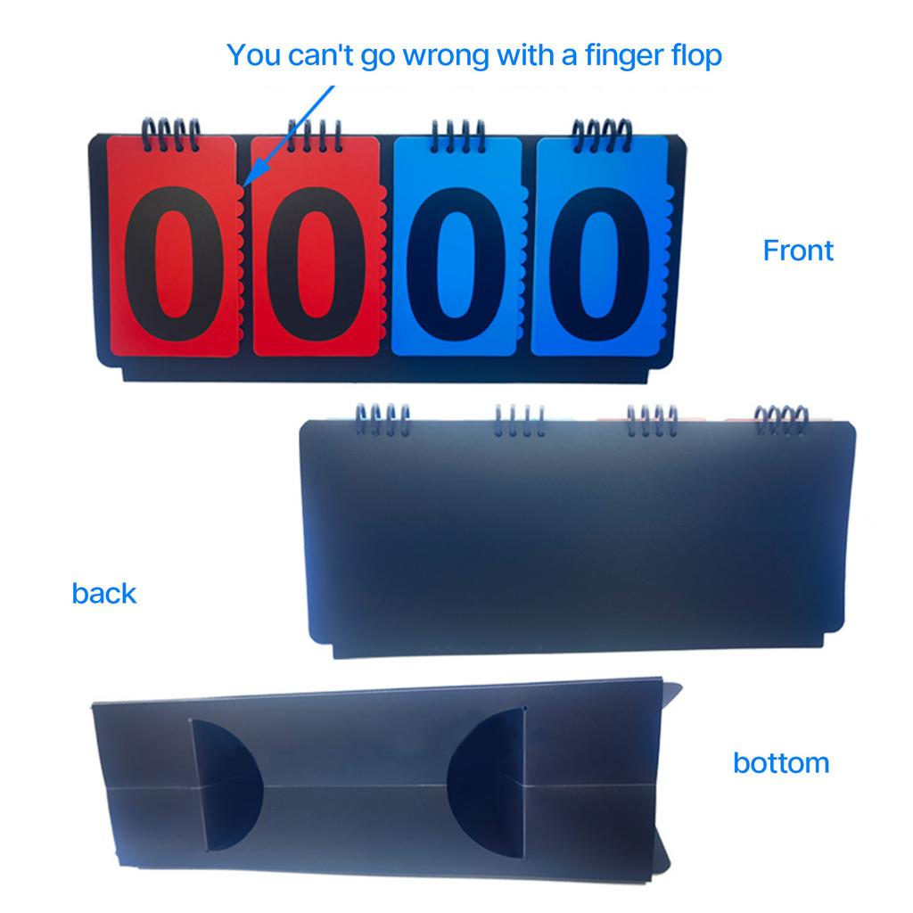 Waterproofs Score Board Tabletops Flip Scoreboard Score Keepers Score Flippers for Basketball Volleyballs Table Tennis