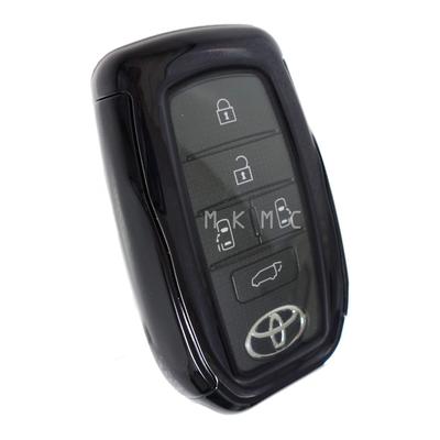 MKMC Smart Key TPU Compatible with Toyota Noah Yaris and Sienta Case, Material, Voxy, (90 Series), Cross, (Black)
