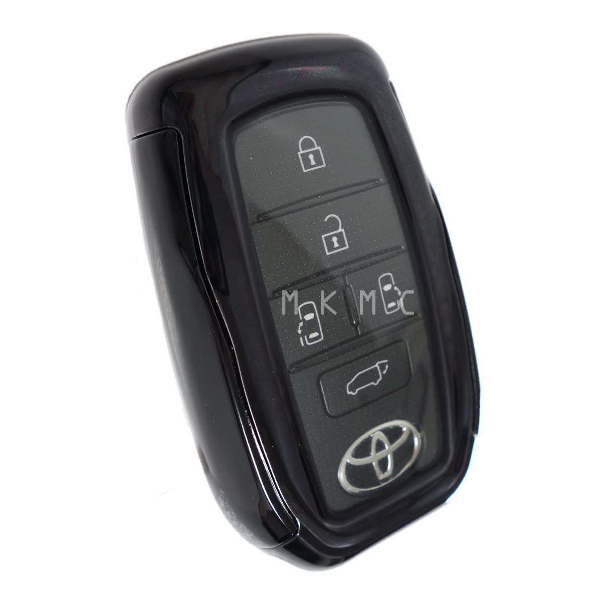 

MKMC Smart Key TPU Compatible with Toyota Noah Yaris and Sienta Case, Material, Voxy, (90 Series), Cross, (Black) чёрный