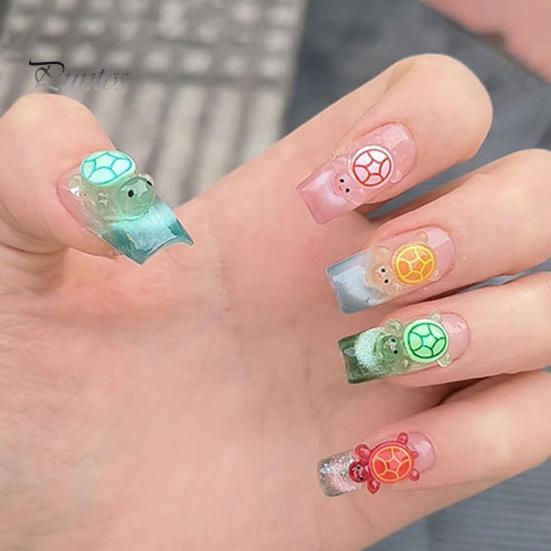 100 Pcs Mini Turtle Figurines Glow In The Dark Turtle Ornaments Miniature Turtle Statues for Fairy Garden Decor DIY Crafts Micro Landscaping