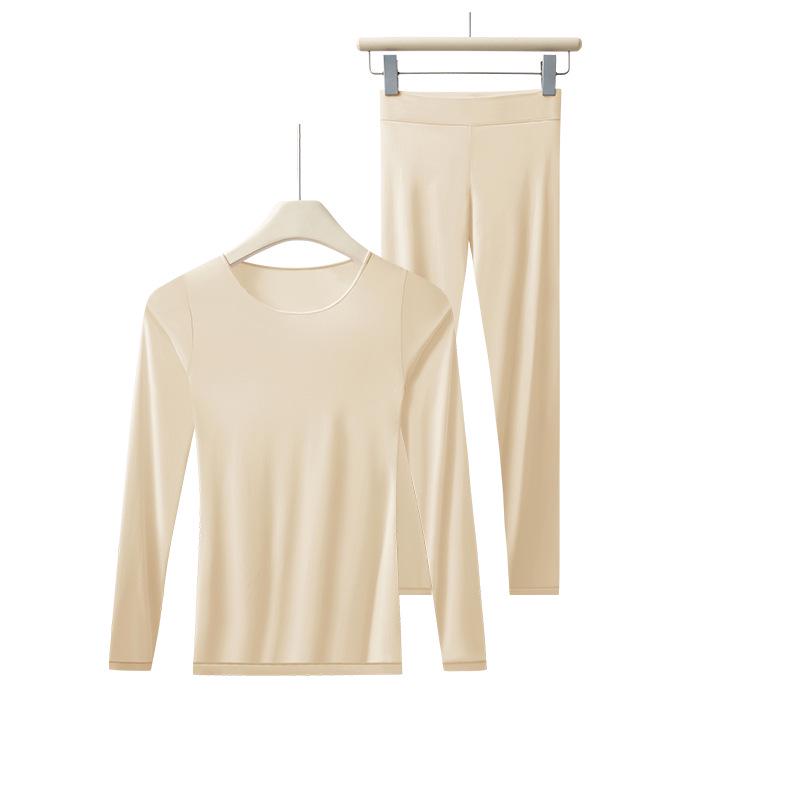 Unisex Children's Seamless Round Neck Base Layer for Warmth and Skin Beauty