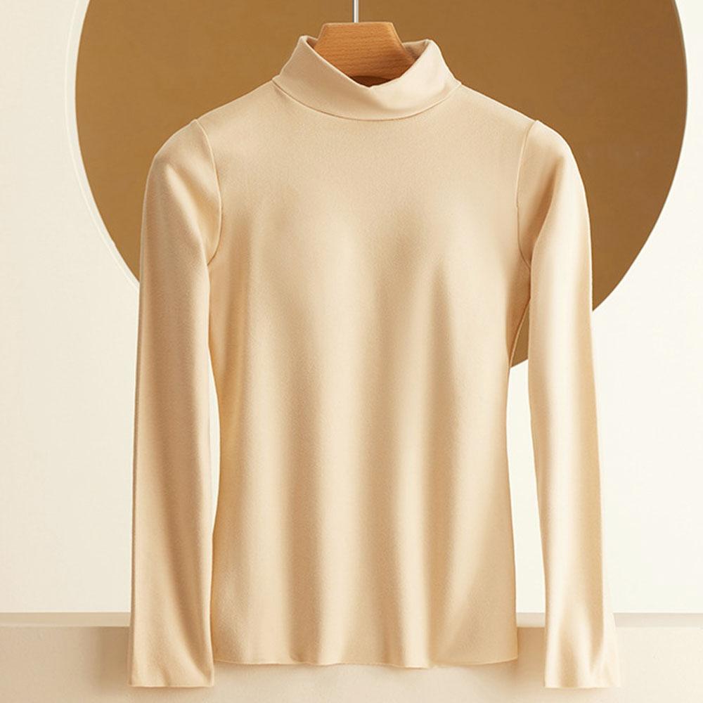 Haine de toamnă iarnă pentru femei Tricouri cu mânecă lungă Pulovere cu gât rigilat Lenjerie intima Topuri Bluză pentru femei Sutien încorporat