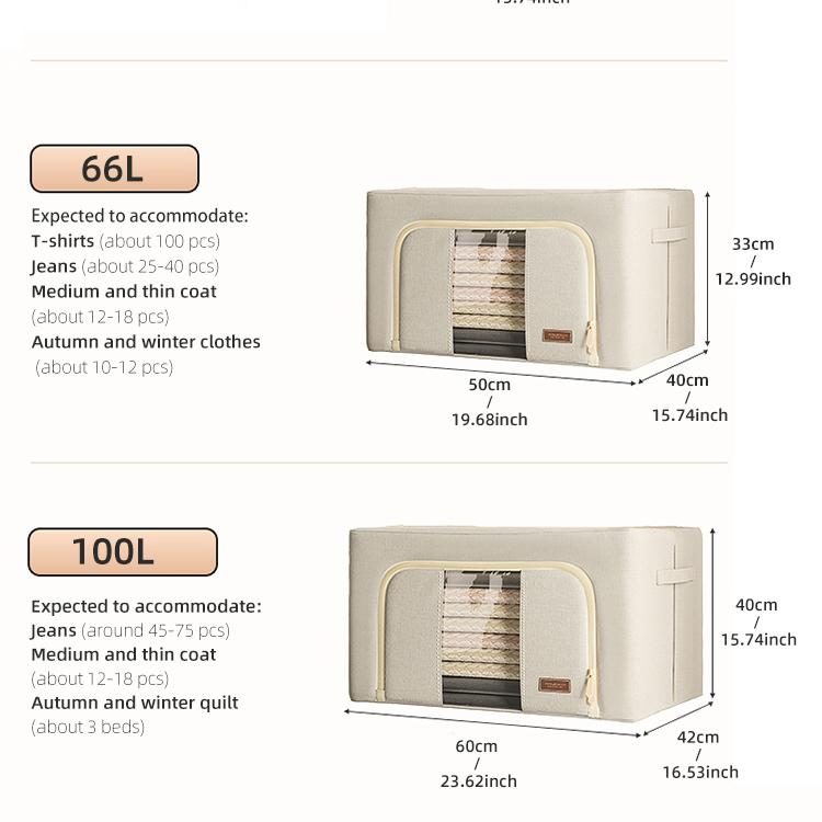 Látkový skládací úložný organizér Velkokapacitní domácí úložný box na oblečení Přikrývka Deka Šatní skříň Organizér na oblečení