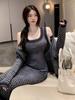 2025 Autumn Women's High-End French Chic Knit Camisole Dress Set