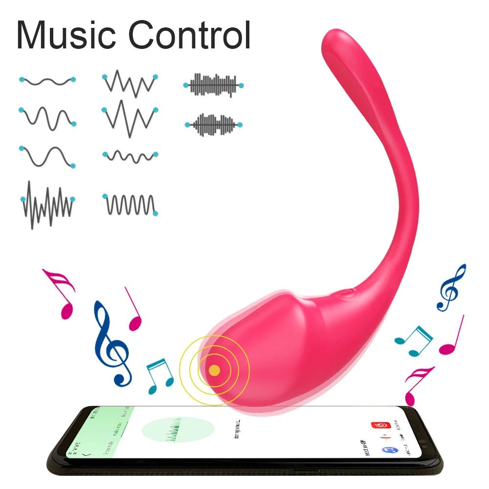 App Vibrators For Women Long Distance Bluetooth G Spot Dildo Wear Vibrating Egg Female Vaginal Ball Panties Sex Toys For Couples