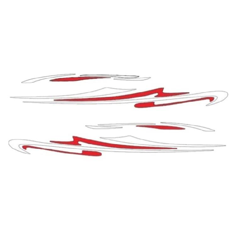 Versatile Car Side Stripes Sticker Scratch Resistant Eye Catching Campers  Side Stripes Sticker Set for Motorhome