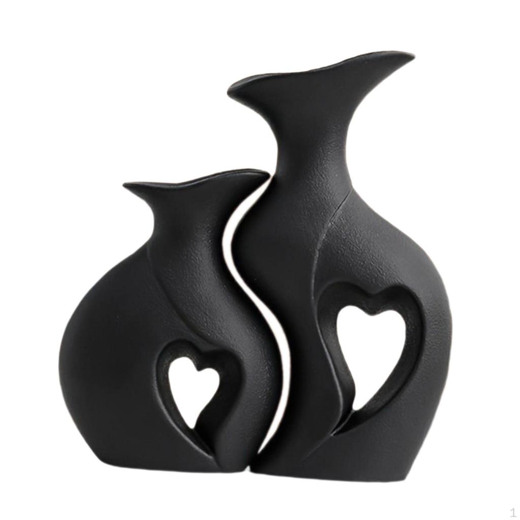 2 Pieces of Resin Flower Vases Decorative Master The