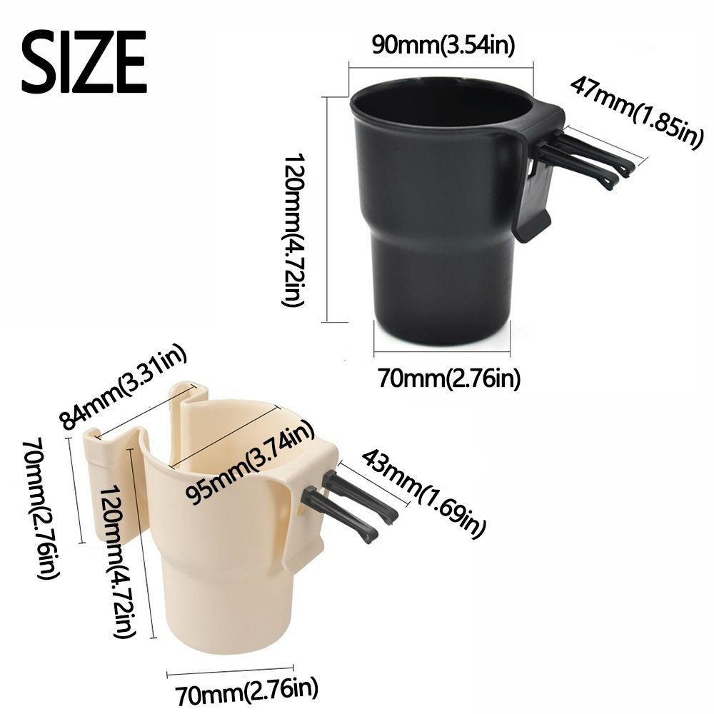 Car Mounted Bottle Holder Plastic Car Water Cup Stand Phone Storage Mount Interior Accessories