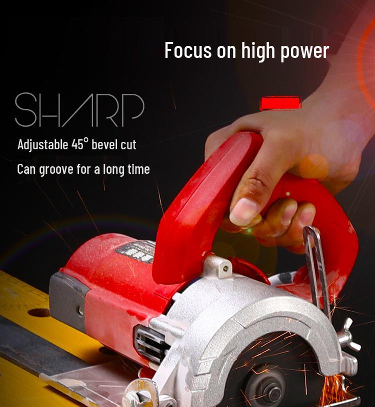 Electric Multi-Function Handheld Chainsaw: Wood, Stone, Tile Cutter 