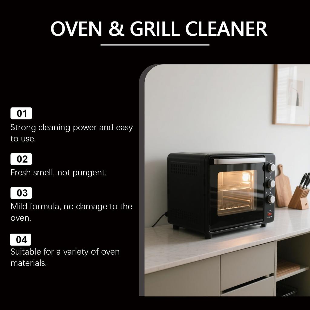 Oven Cleaner Household Kitchen Cleaner Oil And Dirt Oven Spray Cleaner Is Suitable For Various Ovens,237ml