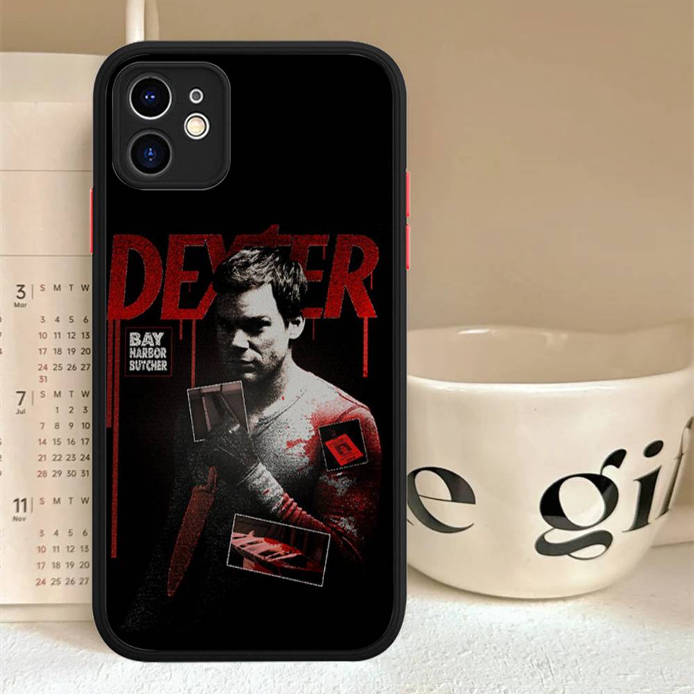 Dexter Morgan Phone Cases For IPhone 16 15 14 Plus 13 12 11 Pro Max Matte Oft Bumper Phone Cover