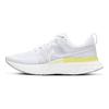Nike Tênis React Infinity Run Flyknit 2 Branco Claro Citron Feminino Platina-Tint CT2423-100