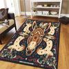 Dark  Gothic Animals Pattern Square Carpet,Area Rug,Carpet Rug for Living Room Bedroom Sofa Playroom Decor,Non-slip Floor Mat,Holiday Birthday Gifts