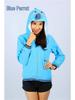 Cartoon Hoodie Jacket - Pink Stitch, Pikachu, Black Cat, Zebra, Blue Parrot. Cute & Casual.