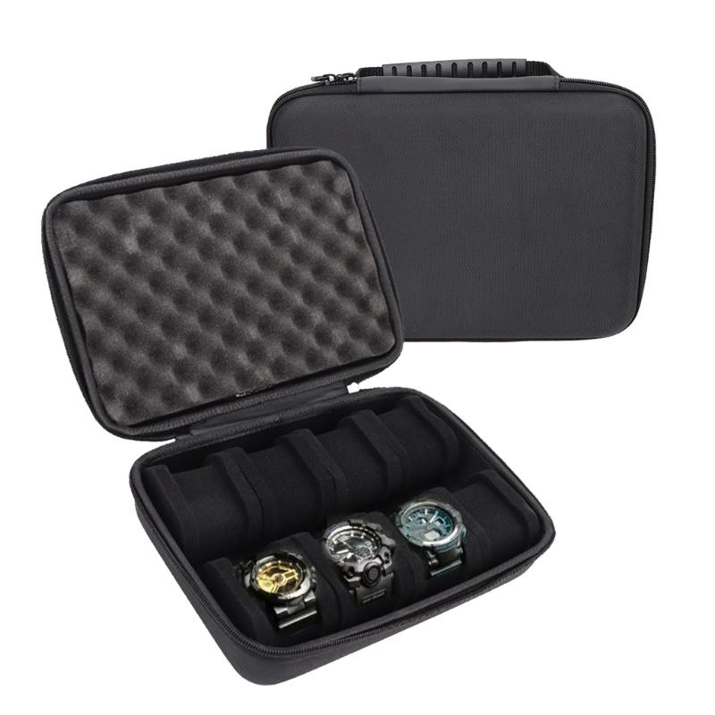 Smartwatch-Tragetasche 8-Schlitz-Aufbewahrungsbox Stoßfest Tragbar Schmuck-Organizer Lösung für Sammler & Enthusiasten