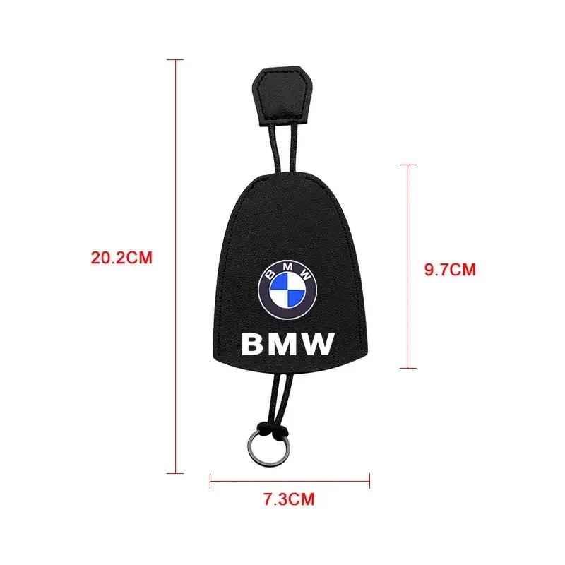 High Quality Leather Car Key Holder Key Case Key Bag For BMW 1 3 5 Series X1 X4 X5 X7 G20 G38 F20 F39 F48 E46 E60 E36 E39