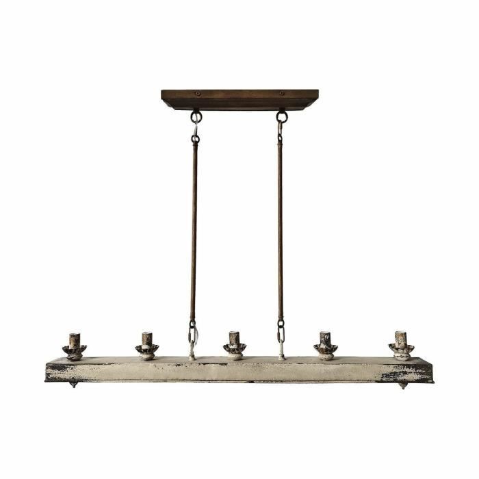 Suspension - Sapin - Métal - Vintage - 111,5 X 12 X 88 Cm