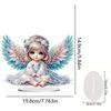 2D Flaches Engelsmädchen DIY Tischplatten Diamantmalerei Ornamente Bausätze Diamantmalerei Desktop Ornamente Set Schlafzimmer Tischdekoration