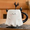 Halloween Kleiner Teufel Kinder Keramik Wasserbecher 500ml Student Cartoon Tasse Niedliche Frühstücksmilch Kaffee Tasse Paar Geburtstagsgeschenk Neu