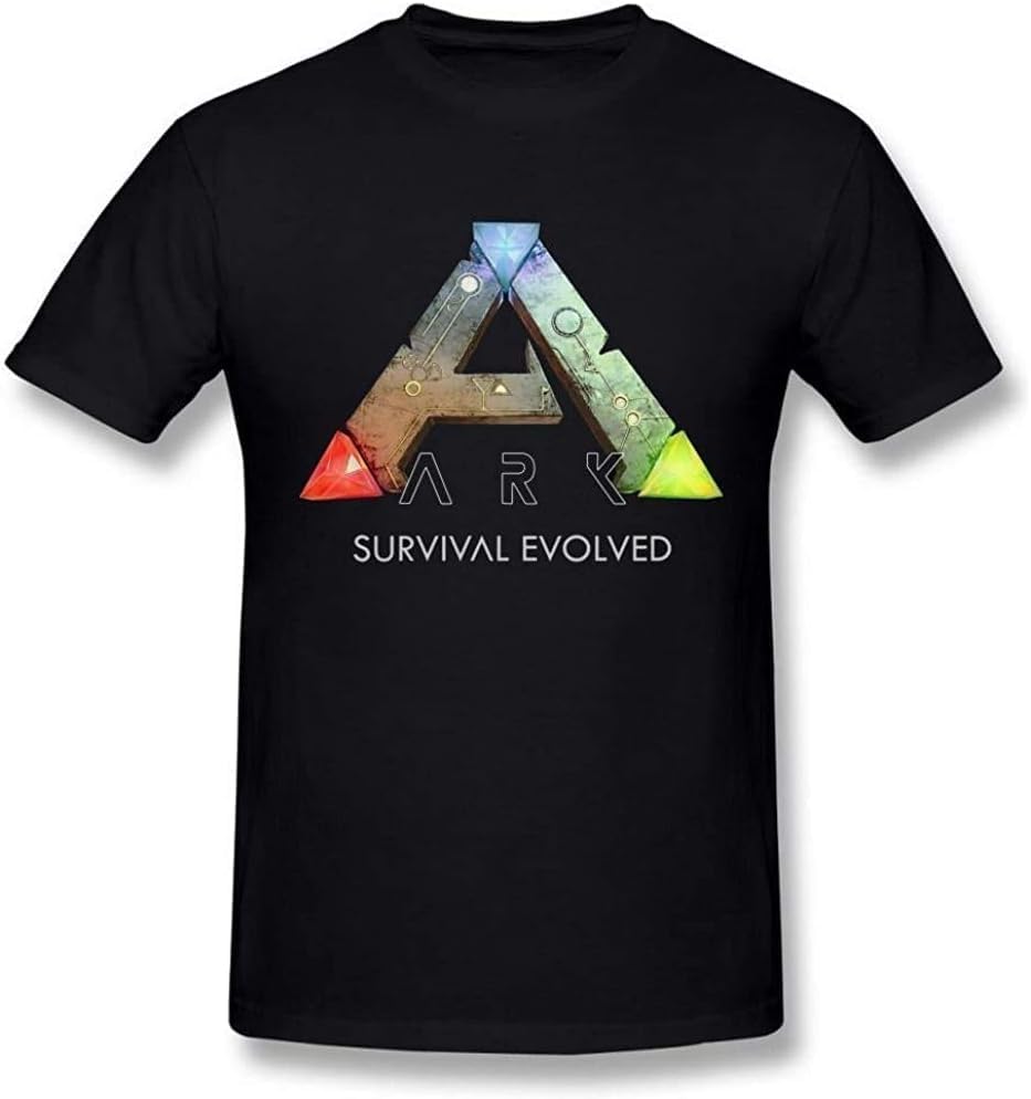 Ark Men T Shirt Survival Short Men T Shirt Evolved Men s Men T Shirt Cotton Short Sleeves S чёрный