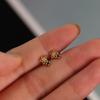 925 Sterling Silver French Simple Hollow Star Stud Earrings Women Light Luxury Temperament Wedding Jewelry Gift