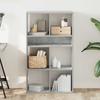VidaXL Bookcase Concrete Grey 66x31x112 Cm Engineered Wood, Storage Cabinet, Storage Shelf, Unit of 860304