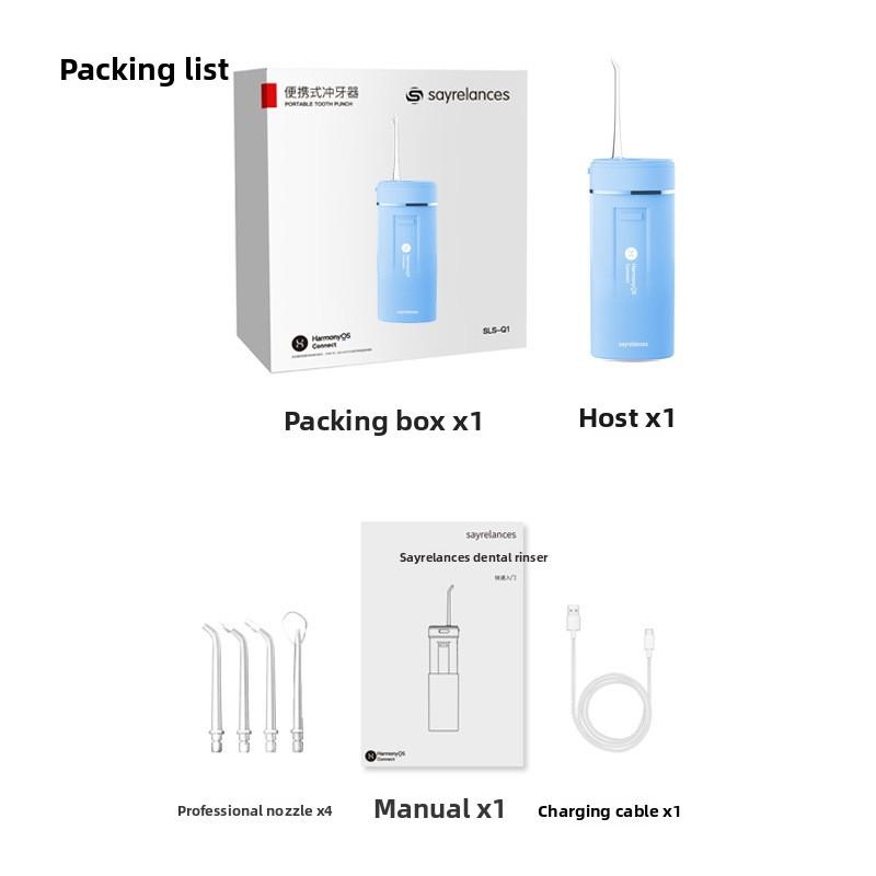 Electric Tooth Flusher, Portable and Compact Tooth Cleaning Artifact for Oral Cleaning Teeth