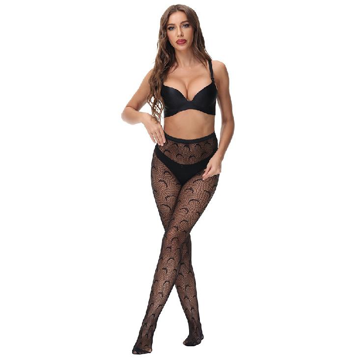 

Thin base stockings, European and American spring/summer stockings, hollow lace jacquard socks, fishnet stockings3080 One-size-fits-all, simple чёрный